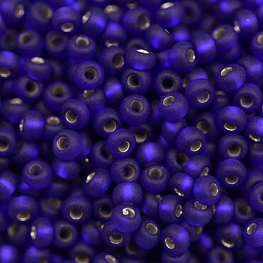 Бисер "ASMAR" размер №8, вес: 450 г, фиолетовый матовый