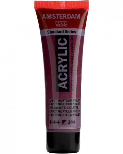 Краска акриловая Amsterdam туба 20мл №344 Капут-мортуум фиолетовый Краска акриловая Amsterdam туба 20мл №344 Капут-мортуум фиолетовый