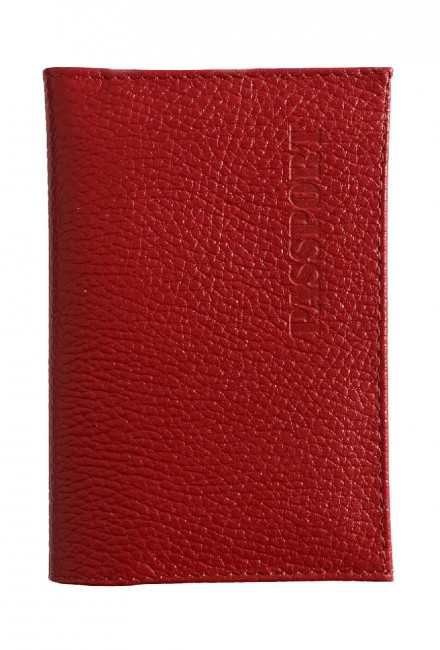 Обложка на паспорт WENZER OFFiCE, Passport из натур.кожи ср гл с карманом, "флоттер", красный