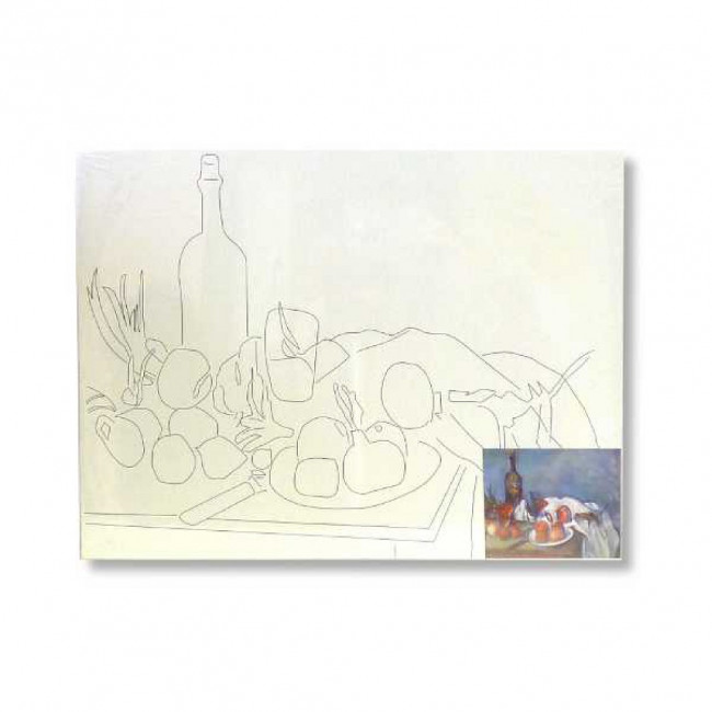 Холст на картоне с контуром 30х40см "Натюрморт-2", Сонет Невская палитра/DK13701-C