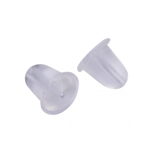 Зажим для пусет 12 х 7 мм, 20 шт. прозрачный Zlatka/MFZ-02 Зажим для пусет 12 х 7 мм, 20 шт. прозрачный Zlatka/MFZ-02