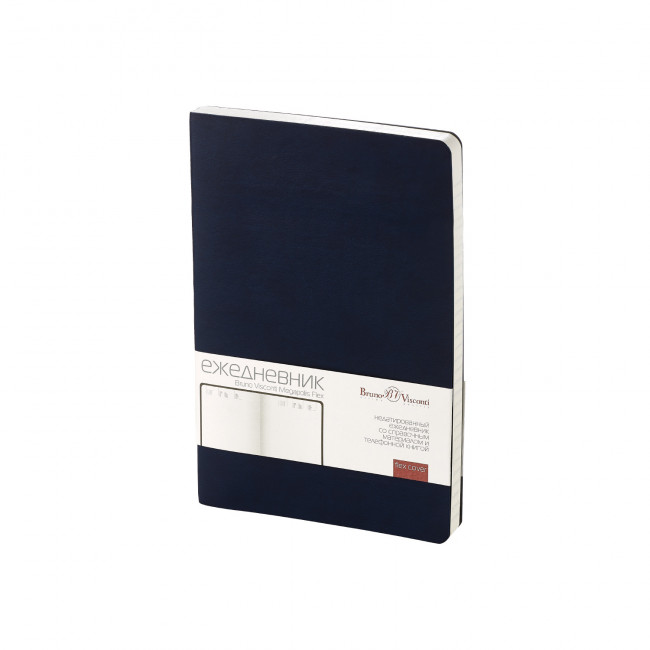 Ежедневник А5 136л недатированный "Megapolis flex", темно-синий, BV/3-531/16 (20)