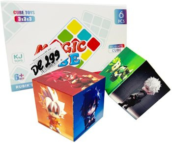 Кубик-Головоломка  DE-299 "Аниме" 3*3, грань 5,5 см, в к/к №6599 (6/360)