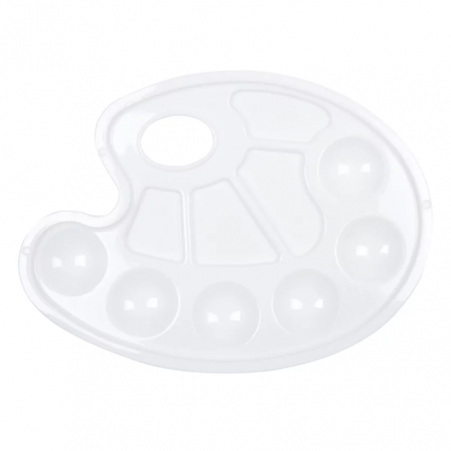 Палитра овальная,10 углублений, пластик, Pinax/PT-1317