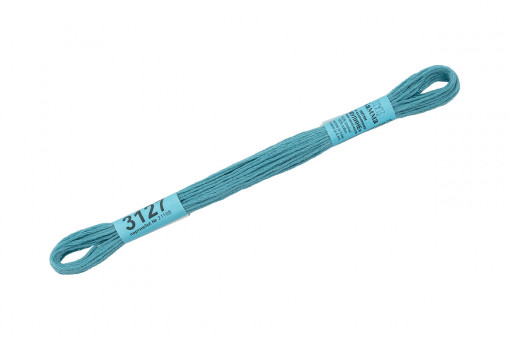 Нитки для вышивания "Gamma"    мулине  ( 3071-3172 )  100% хлопок     8 м №3127 бл.мор.волна