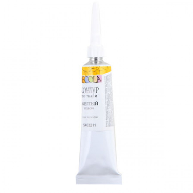 Контур по ткани акриловый 18мл Decola Невская палитра 5403211 желтый
