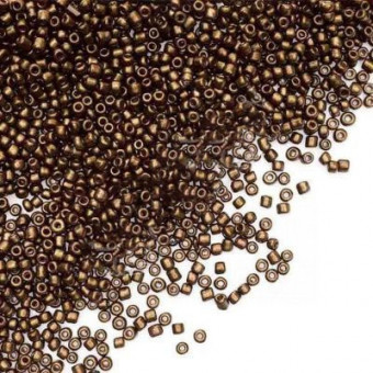 Бисер "ASMAR" размер №12, вес: 50 г, коричневый матовый