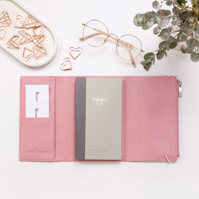 Ежедневник А5- 96л недатированный "Dolce Vita", розовый, BV/3-670/04 (20)