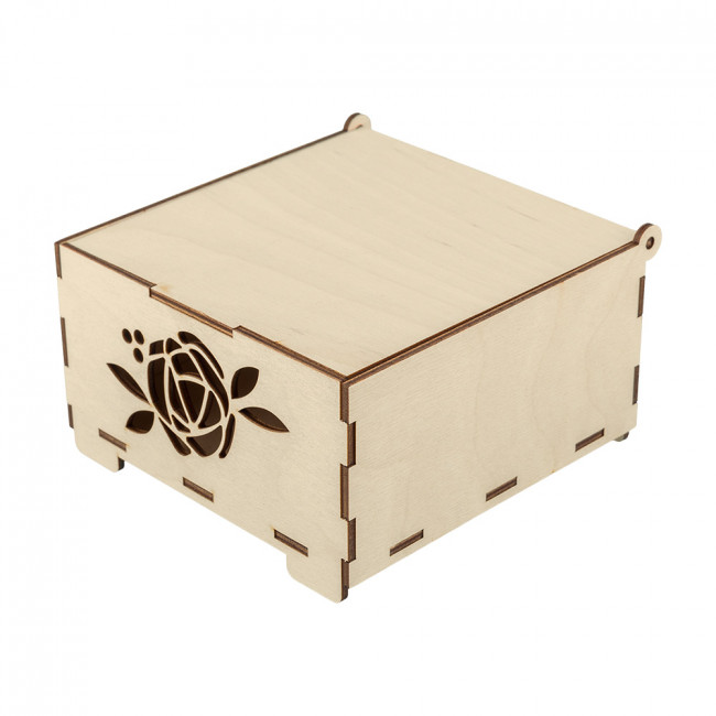 Заготовка 14 х 14 х 8см для декорирования шкатулка "Романтика", фанера, Mr. Carving/ВД-292 Заготовка 14 х 14 х 8см для декорирования шкатулка "Романтика", фанера, Mr. Carving/ВД-292