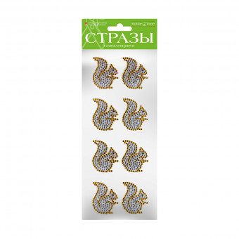Самоклеящиеся стразы "Зверушки", 5 видов, №54, BV/2-121