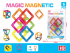 Магнитный конструктор "Магический магнит" (19,5х12,5х1 см)(6 деталей, в блистере) ( Арт. 2001547)