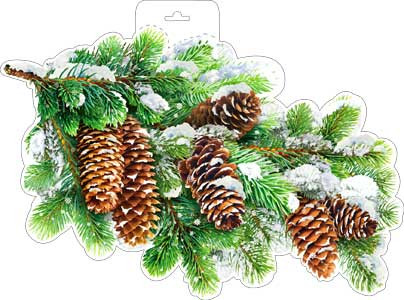 Плакат "Еловая ветка" р34-294