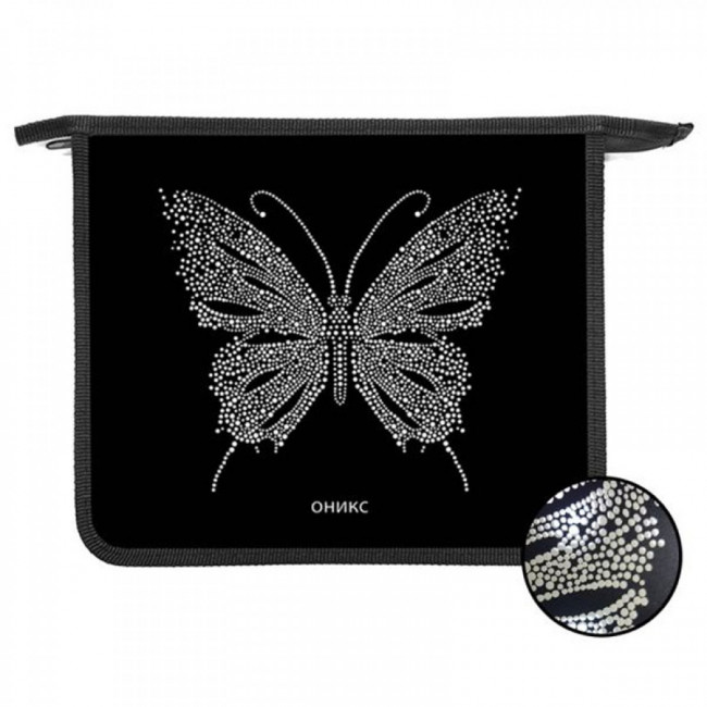 Папка д/тетр. А5 на молнии ПТ 7-12 БАБОЧКА В АЛМАЗАХ пластик. арт. 71204 (1/36шт) Папка д/тетр. А5 на молнии ПТ 7-12 БАБОЧКА В АЛМАЗАХ пластик. арт. 71204 (1/36шт)