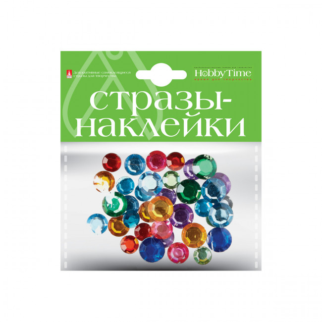 Стразы- наклейки "Кристаллы круглые", №6, BV/2-094/06 Стразы- наклейки "Кристаллы круглые", №6, BV/2-094/06