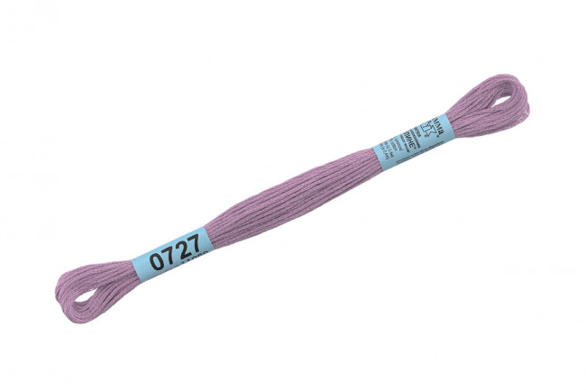 Нитки для вышивания "Gamma"    мулине  ( 0207-0819 )  100% хлопок     8 м №0727 серо-сиреневый
