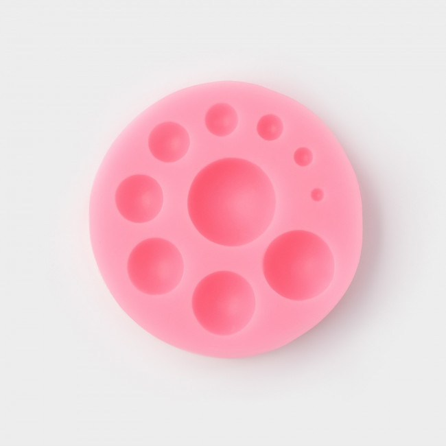 Силиконовый молд Доляна «Полусфера», 6,5×6,5×1,5 см, цвет МИКС