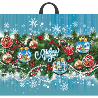 Пакет ПВД петлевой (60*50) 70 мкм "Снежное варьете" (25)