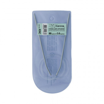 Спицы  GAMMA круговые   KNC   алюминий  d3.0мм  80 см  1 шт с покрытием KNC