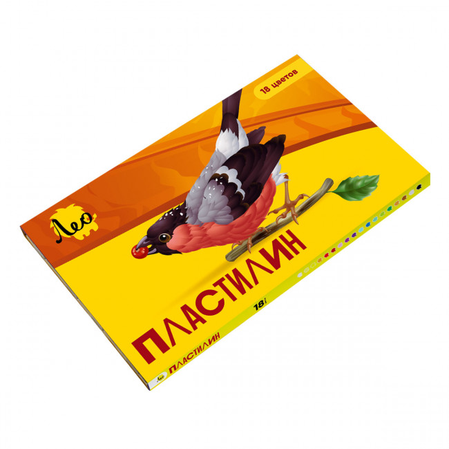 Пластилин классический 18цв 360 г "Ярко", Лео/LBMC-0118 (12)