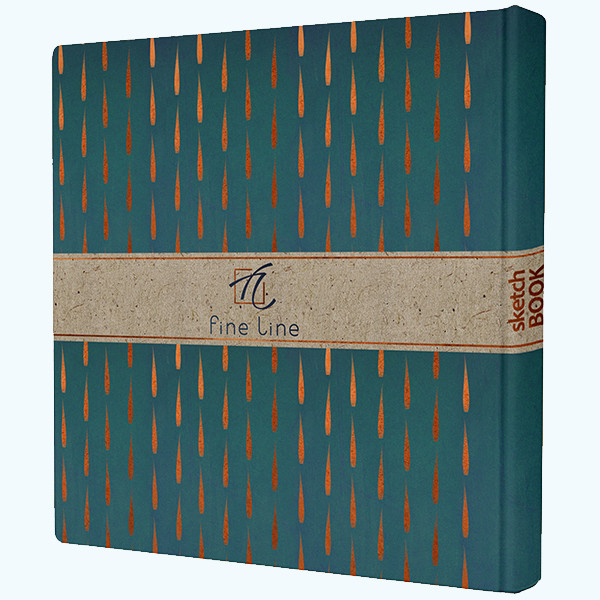 Скетчбук для маркеров и графики  FL 190х190 48 л., 160  г/кв.м., тв.  переплет (7)