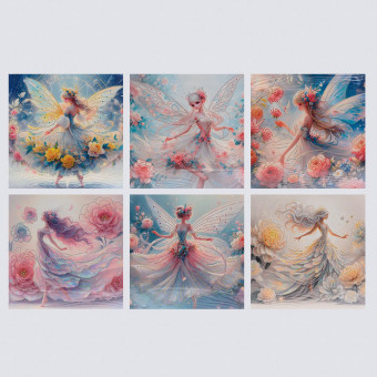 Алмазная мозаика 30*30см ФЕЯ на подрамнике арт.1079