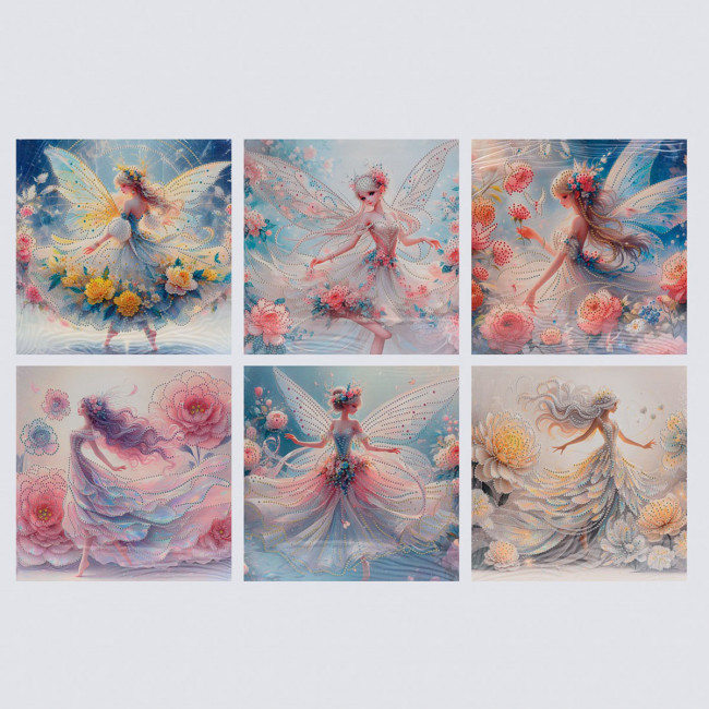 Алмазная мозаика 30*30см ФЕЯ на подрамнике арт.1079