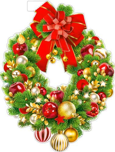 Плакат "Новогодний Венок" р2в-52