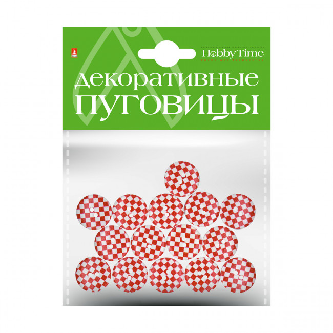 Декоративные пуговицы d 20мм "Шашечки", BV/2-172/06 Декоративные пуговицы d 20мм "Шашечки", BV/2-172/06