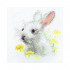 Набор для вышивания "Белый крольчонок" 9 х9 см, Алиса/0-226 Набор для вышивания "Белый крольчонок" 9 х9 см, Алиса/0-226
