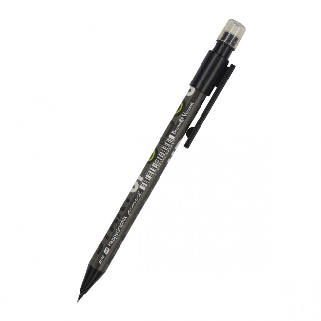 Карандаш механический 0.7мм HB "HappyGraphix. Start Up", с ластиком, BV/21-0042/13 (24)