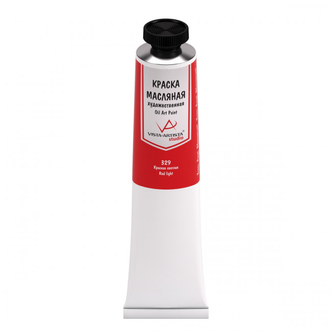 Краска масляная 45мл 329 Красная светлая, Studio, VISTA-ARTISTA/ VAOS-45 329