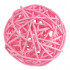 Шар декоративный d 5см из ротанга, №08 розовый, Blumentag/BRF-5 №08 (12)