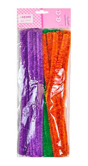 Проволока Шенил 1,5x30см пушистая "Two-tone" двухцветная, 30шт, deVENTE/8000304 (12)