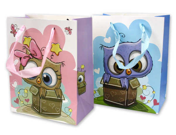 Пакет подарочный  18*23*10см "Совы", Asmar (12)