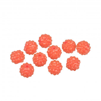 Бусина 14мм пластик, №20 ярко-розовый, 10шт, Zlatka/BWR-14 №20