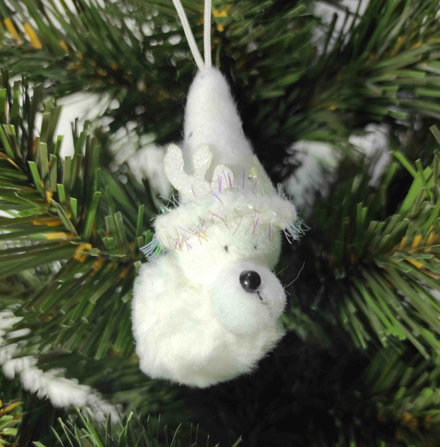 НАБОР ПОДВЕСОК, DARLENS «ДЕД МОРОЗ-СНЕГОВИК», 3 ШТ, 7 СМ, ТЕКСТИЛЬ