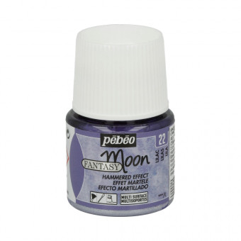 Краска 45мл по стеклу и керамике, с фактурным эффектом, сиреневый, Fantasy Moon  PEBEO/167022