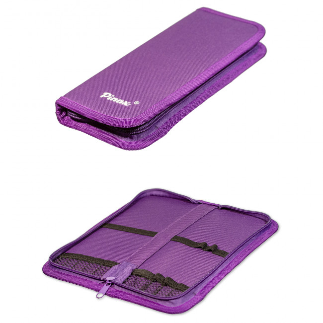 Пенал для кистей на короткой ручке, фиолетовый, Pinax/ZIPCASE-S-V