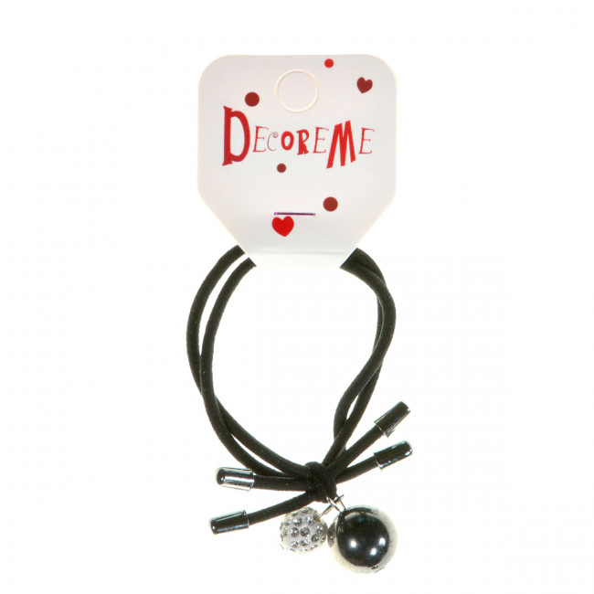 Резинка для волос "Сияние черного", BV/2-712/90 (12)