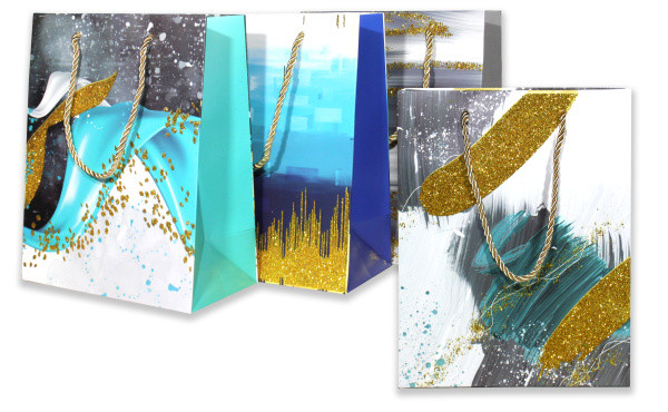 Пакет подарочный  26*10*32см "Краски с блеском", Asmar (12)