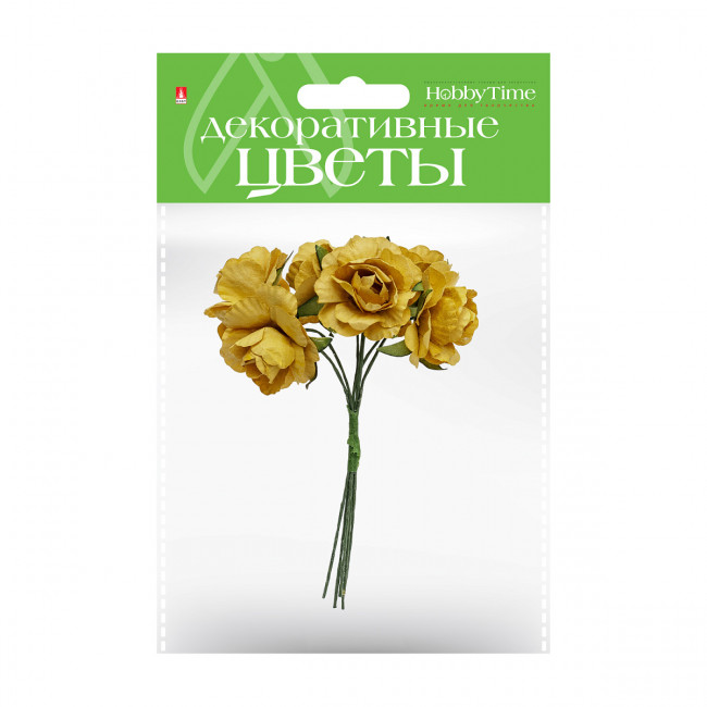 Декоративные цветы, в связке, 4 вида, №1, BV/2-558/01