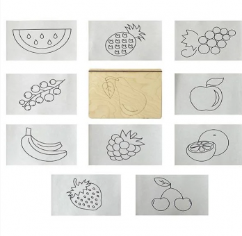 Конструктор многоразовая раскраска (фрукты, ягоды), Р-21