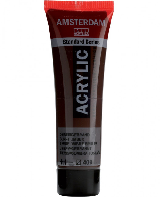Краска акриловая Amsterdam туба 20мл №409 Умбра жженая
