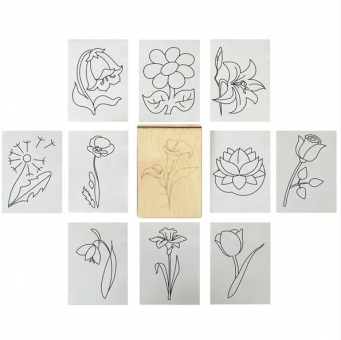 Конструктор многоразовая раскраска (цветы), Р-18