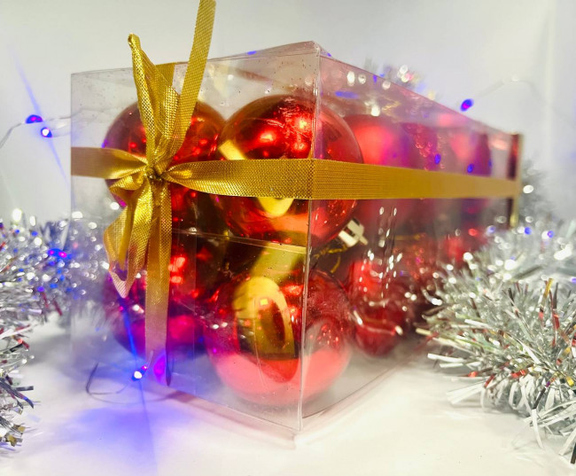 Набор Ёлочных шаров, красный, 20шт, Jevelry/SV-501