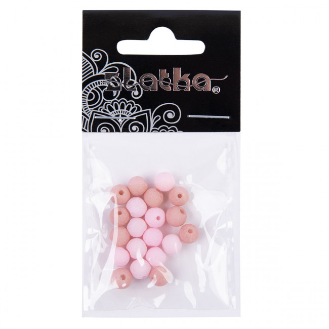 Бусина стеклянная "Zlatka"   LVBD-01   6 мм    20 шт  в пакете с картонным еврослотом   стекло №02 ассорти