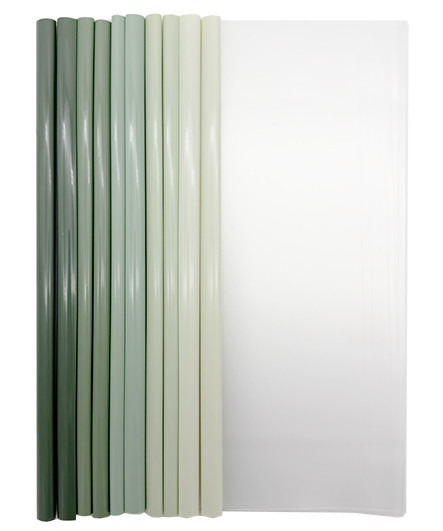 Папка с клипом  А4 на 40л INTELLIGENT DH-51 прозрачная, пластик, 217х305мм, цвет клипа ассорти, в пакете (10/500/1000)