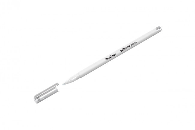 Ручка гелевая Berlingo "Brilliant Pastel" пастель белая, 0,8мм (10) Ручка гелевая Berlingo "Brilliant Pastel" пастель белая, 0,8мм (10)