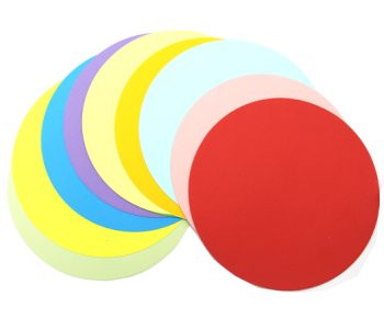 Бумага для эскизов 30л. 10 цв. JY-13 Круглая 230гр/м, 250х250мм, гладкая, в пакете (1/100)