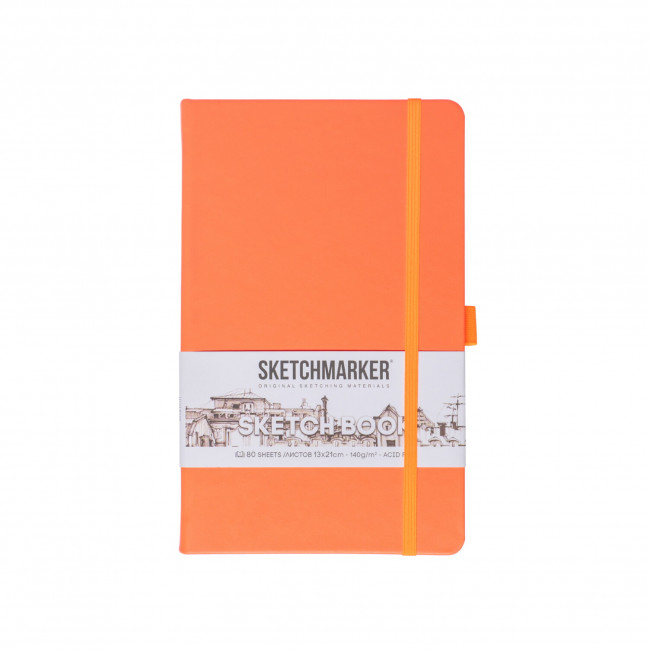 Блокнот для зарисовок 140г/кв.м 13*21см 80л, твердая обложка, неоновый коралл, Sketchmarker/23148053SM Блокнот для зарисовок 140г/кв.м 13*21см 80л, твердая обложка, неоновый коралл, Sketchmarker/23148053SM